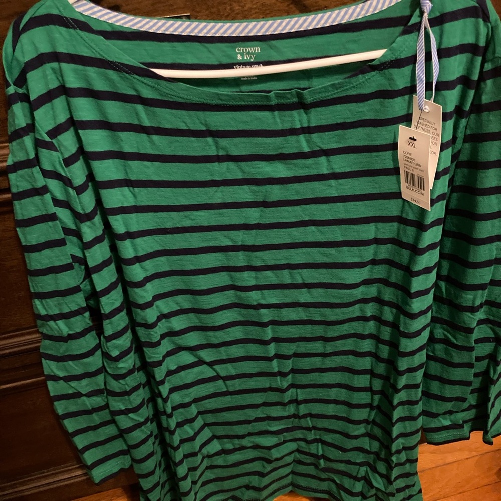 Crown and Ivy vintage wash knit top